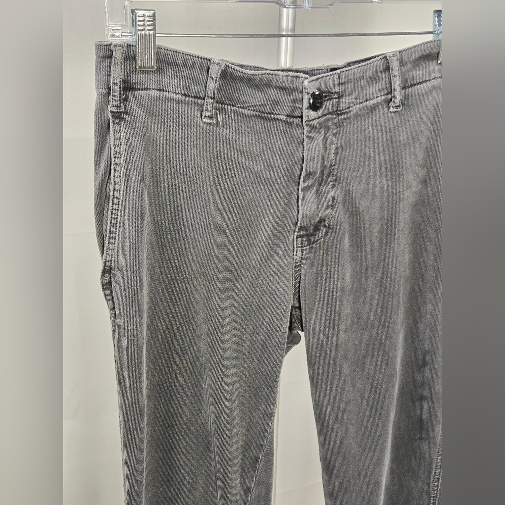 The Great. Gray Corduroy Elevated Basic Pants, Si… - image 2